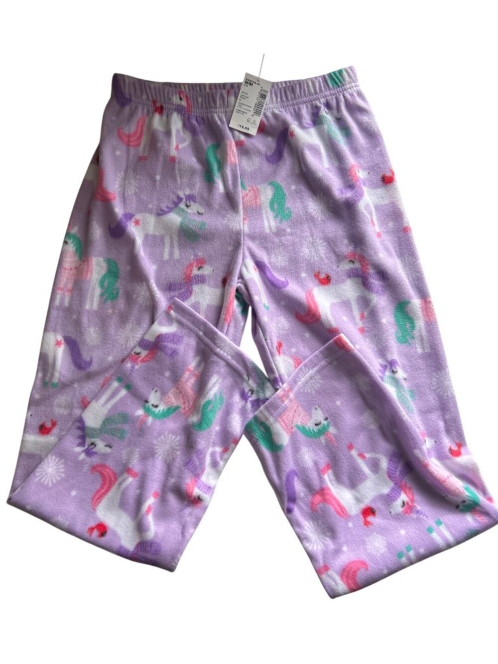 Cuddl Duds Girls 3-Pc Navy Butterfly & PJ Place Unicorn Pajama Pants 7/8 *READ*